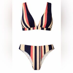 Lenny Niemeyer Striped Bikini Set Size Small (Top & Bottom) Excellent Condition